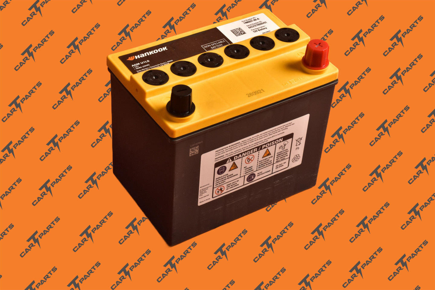 Battery, 12V, Atlasbx U1 Agm, Ms | Tesla Part 1480221-00-A