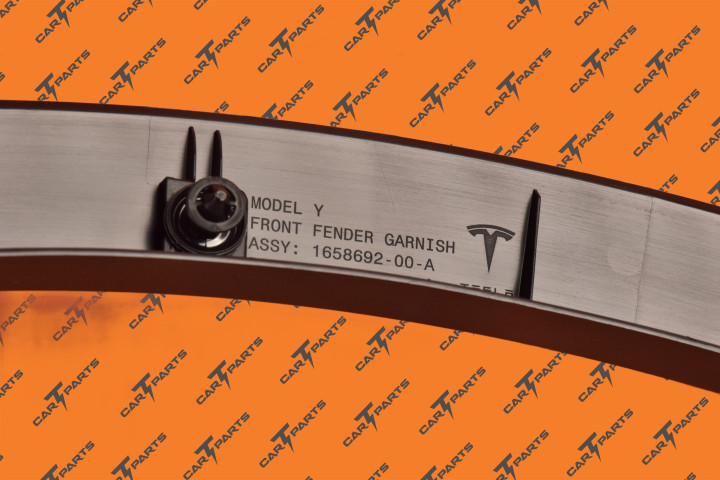 Front Fender Garnish, Rh Asy, My | Tesla Part 1494186-00-B 1658692-00-A 1683860-00-A