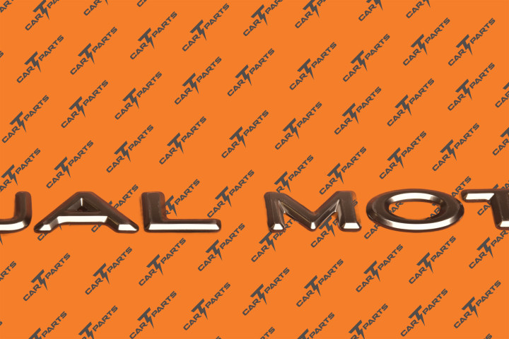 Badge- Dual Motor- Satin Chrome | Tesla Part 1872470-00-A