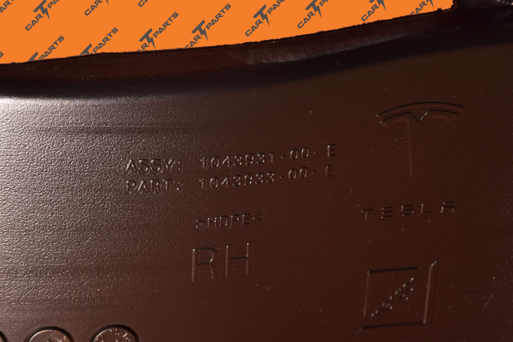 Assy, Mx Duct Fr Foglamp, Rh | Tesla Part 1043931-00-E